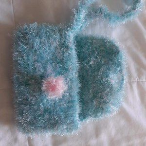 Cotton Candy Crocheted Bag/Clutch